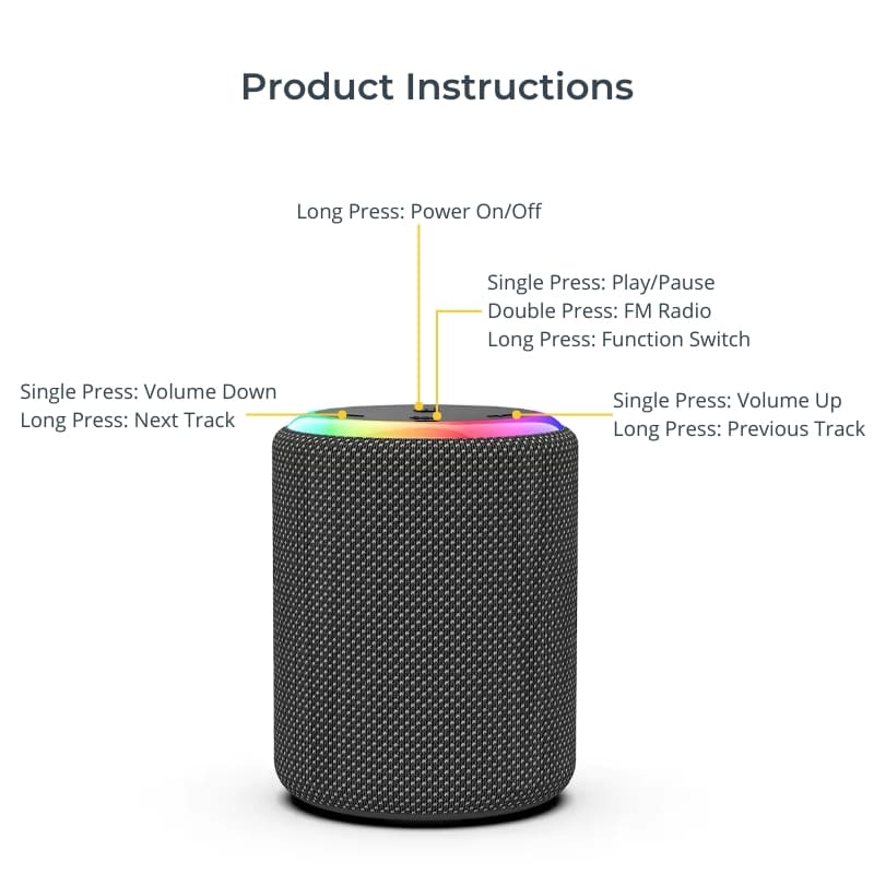 Vision Beam™ Bluetooth Speaker Max