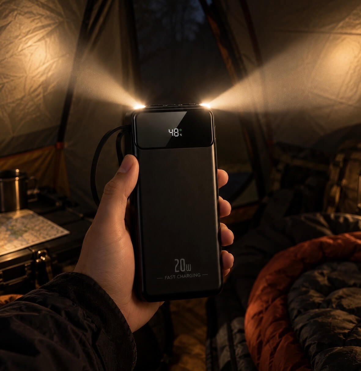 ViPower Quad - 4-Cable Power Bank